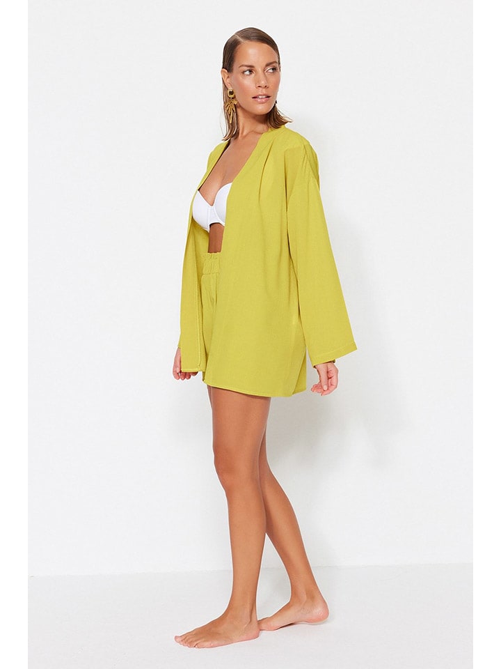 trendyol 2tlg. Outfit in Limette günstig kaufen