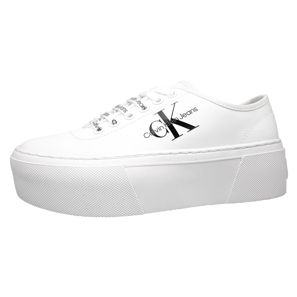 Calvin Klein Cupsole Flatform YW0YW00766 Weiß YAF white