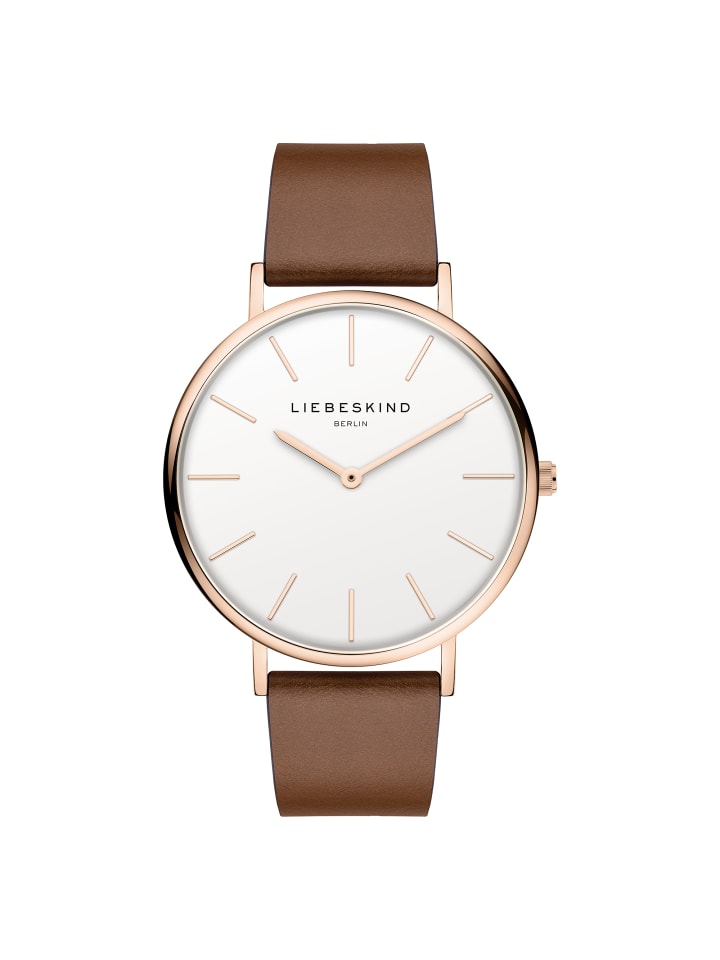LIEBESKIND BERLIN Armbanduhr in dunkelbraun günstig kaufen onesize