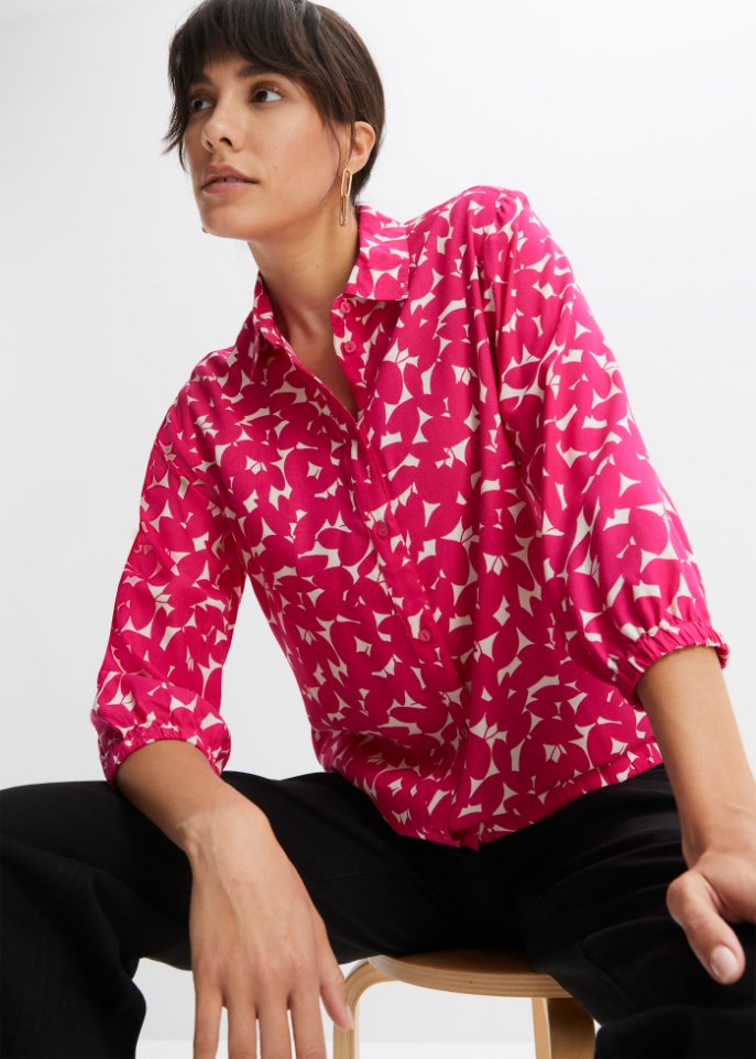 Bluse mit 3/4-Arm
