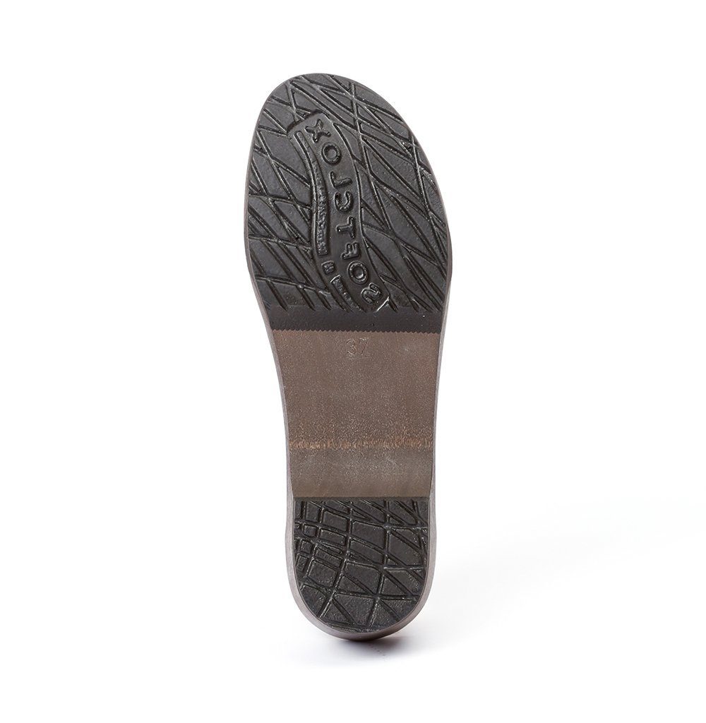 Softclox TAMINA Kaschmir grau (dunkel), Winter, Holz, Clogs, Damen, bequem Clog