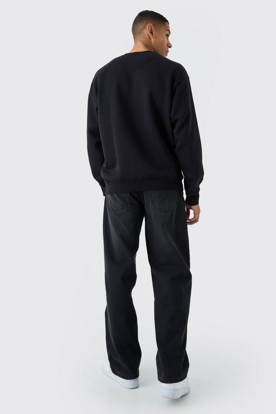 Basic Oversized Crew Neck Sweatshirt