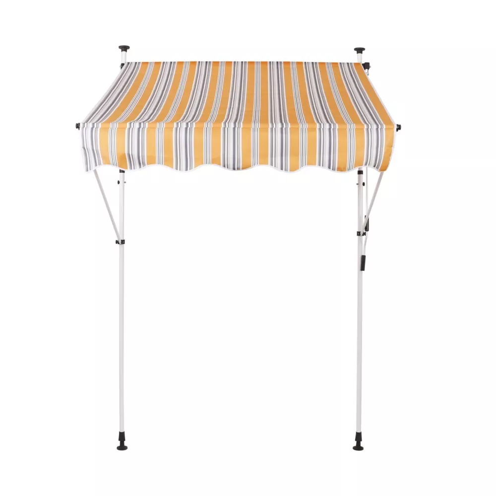Never Indoor Terrassenmarkise 250 x 120 cm gelb gestreift