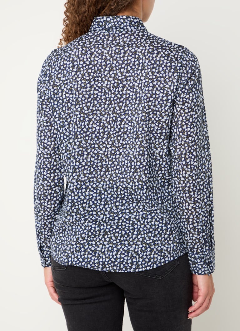 Benetton  Blouse met print en stretch