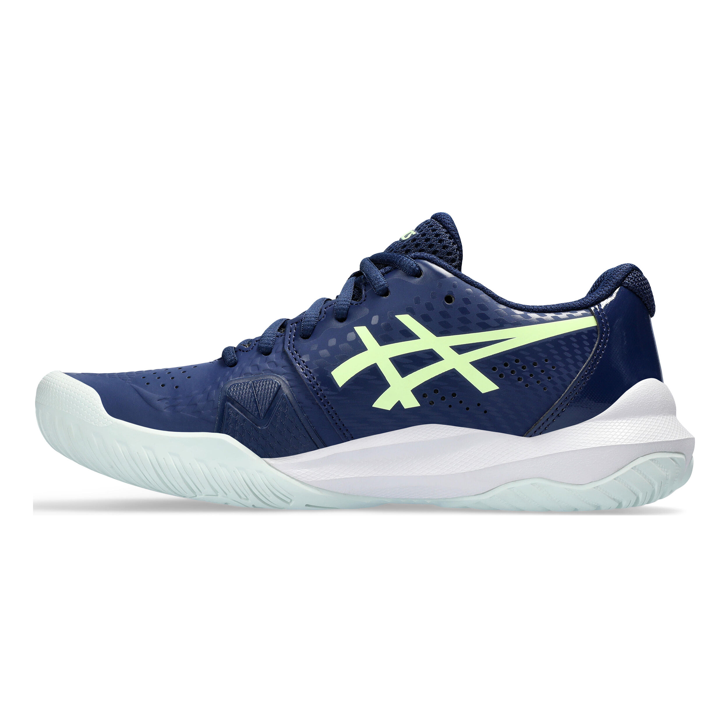 Gel-Challenger 14 Allcourtschuh Damen - Dunkelblau, Neongelb
