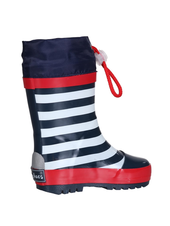 Playshoes Gummistiefel maritim in Marine/weiß günstig kaufen