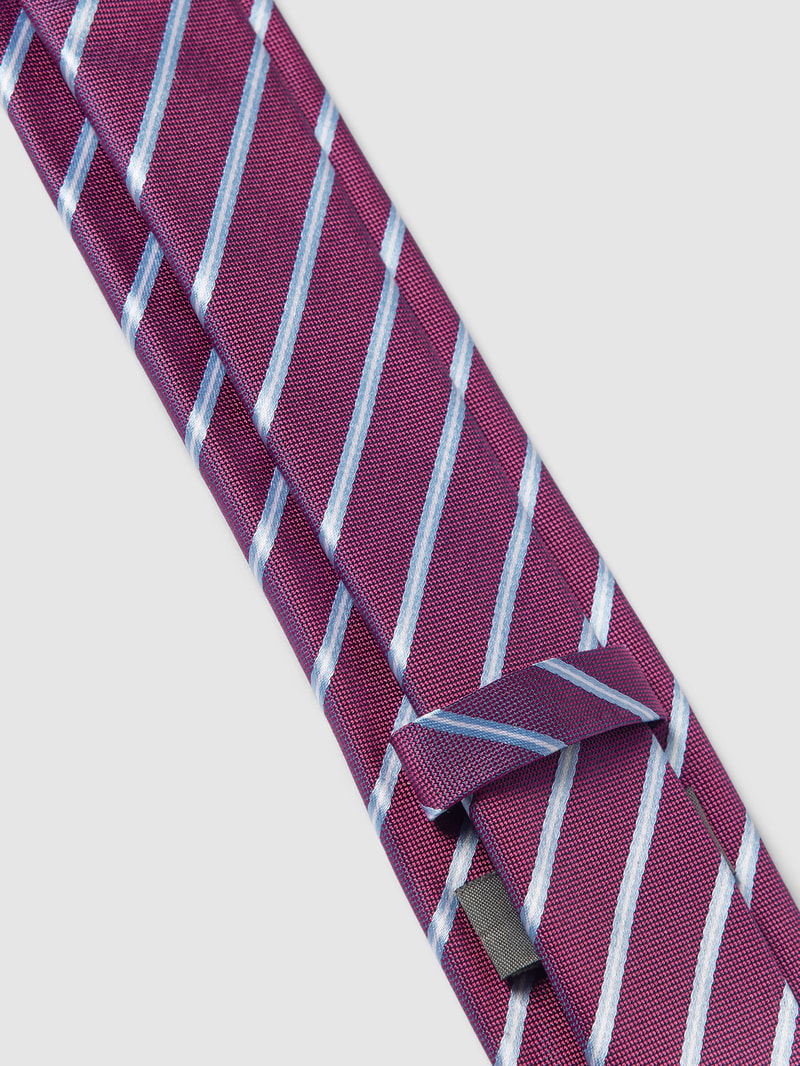 Krawatte aus reiner Seide (7 cm) in fuchsia