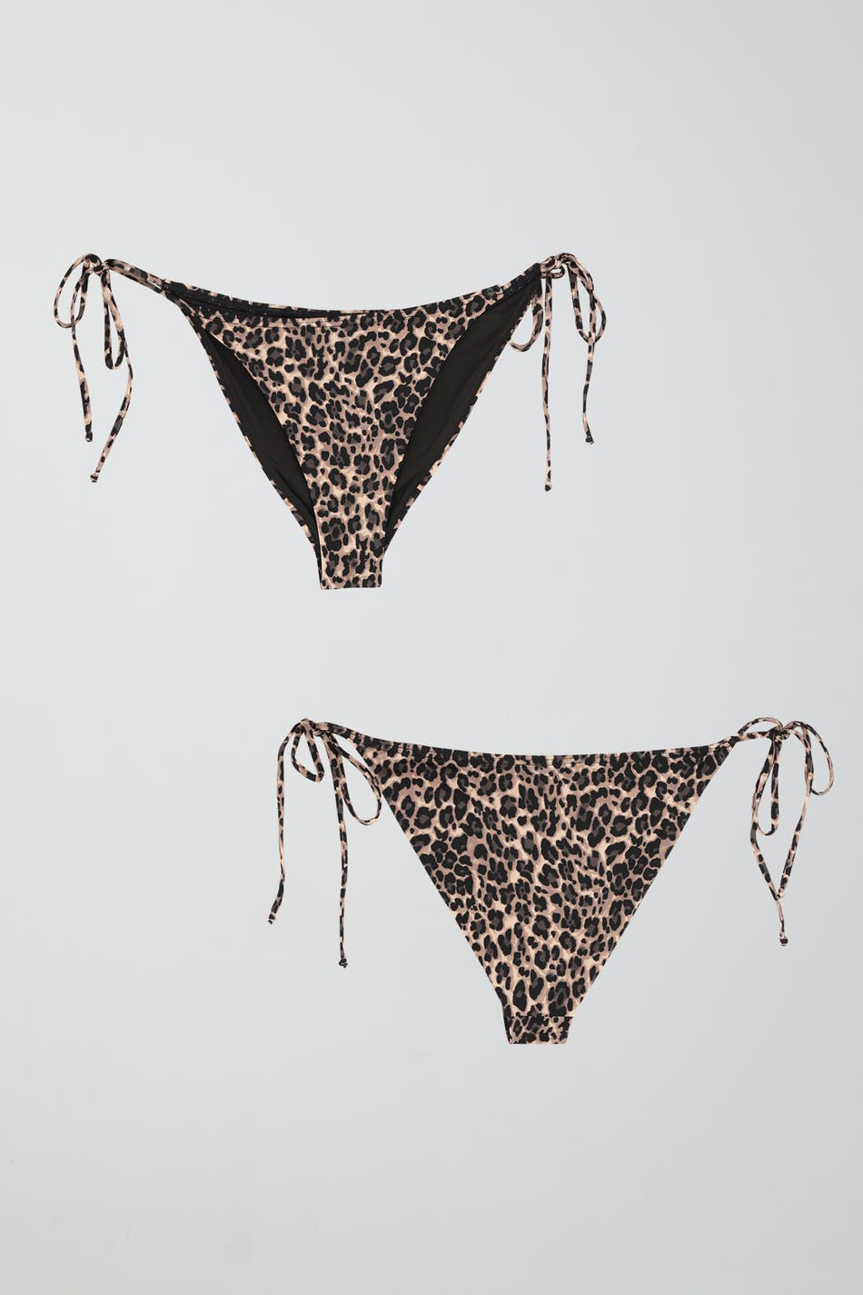 Shiny tie bikini brief