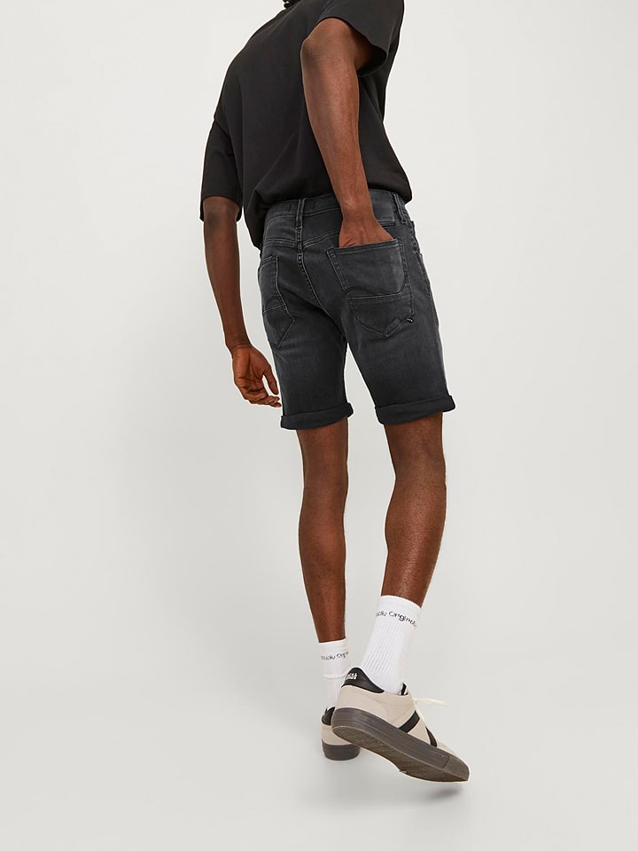 Jack & Jones Jeans-Shorts in Anthrazit günstig kaufen