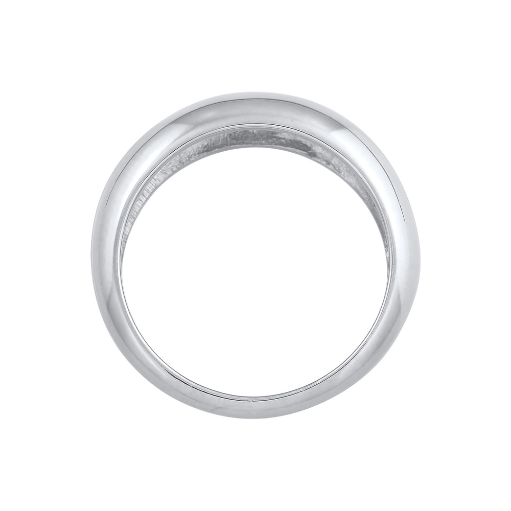 Elli Elli Bague Femmes de base pile intemporelle en argent sterling 925 Bague