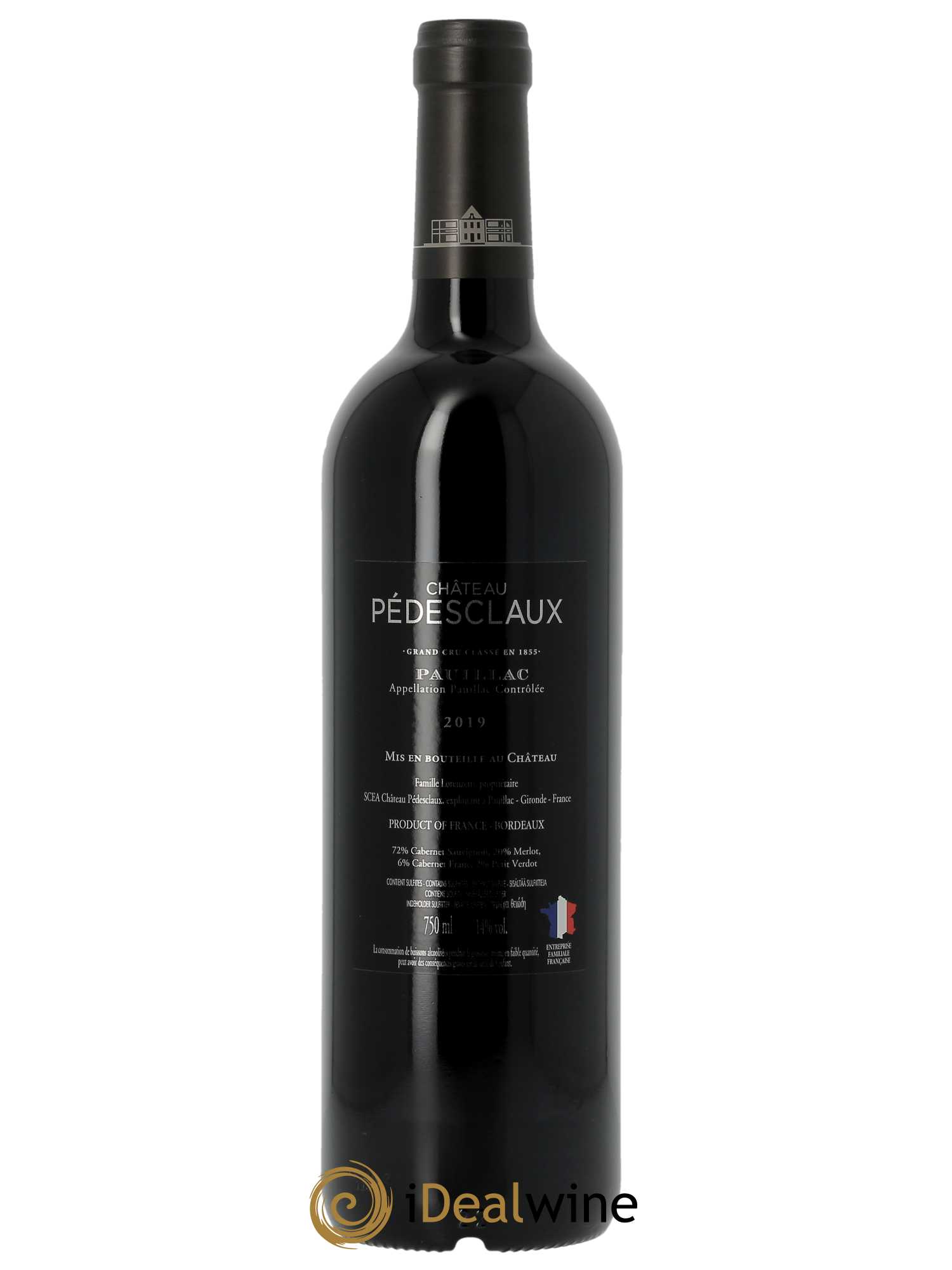 Château Pedesclaux 5ème Grand Cru Classé (CBO à partir de 6 BTS) 2019 - Lot de 1 Bouteille