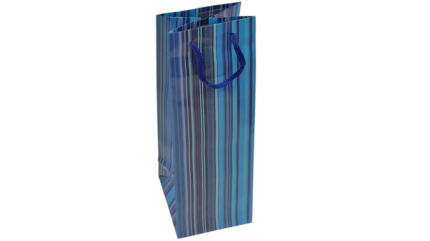 TRUBA Geschenktasche maxi STREIFEN blau/hblau
