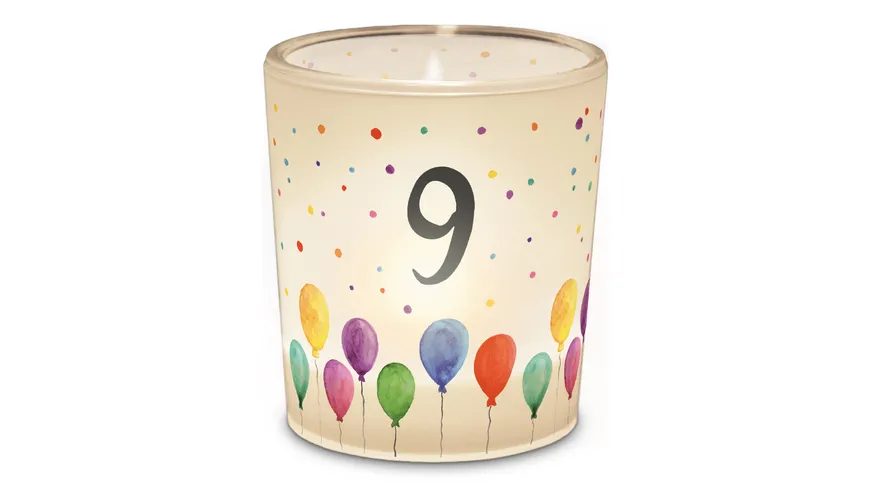 Geschenk für Dich Licht Geburtstag Zahl 9