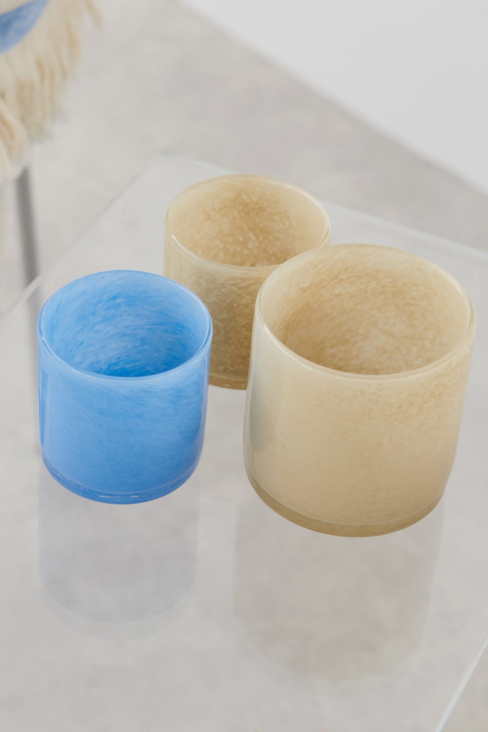Glass s candle holder