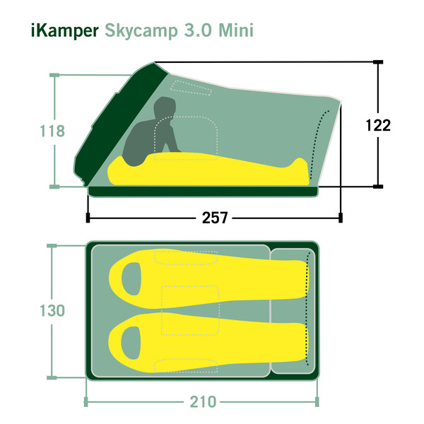 SKYCAMP 3.0 MINI - Dachzelt