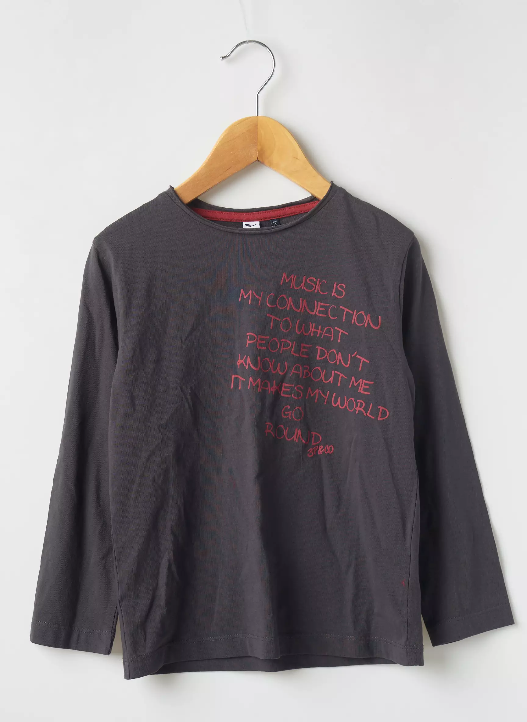 3 Pommes Tshirts Garcon couleur gris