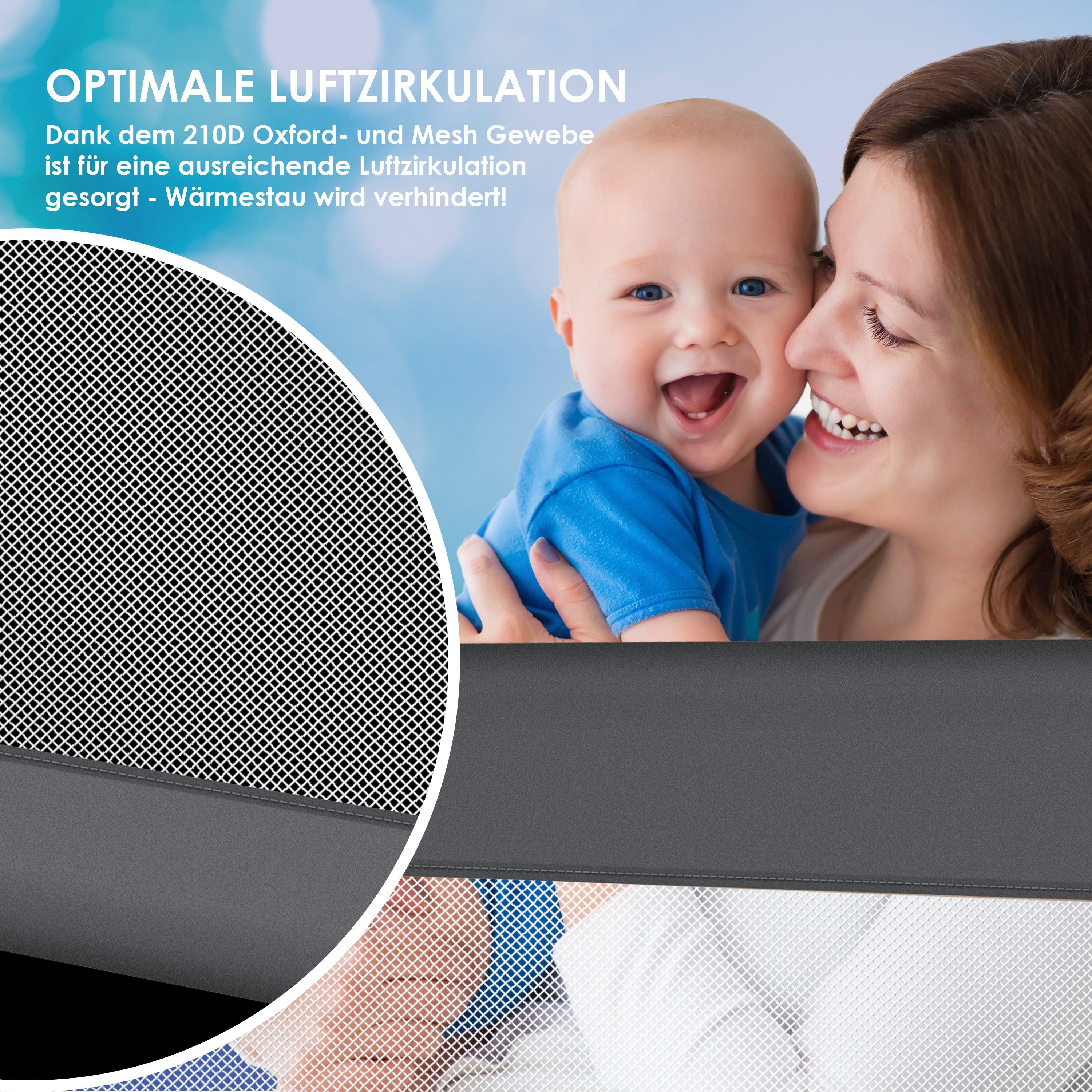 KESSER Bettschutzgitter, Bettgitter Bettschutzgitter Kinderbettgitter für Kinder Baby