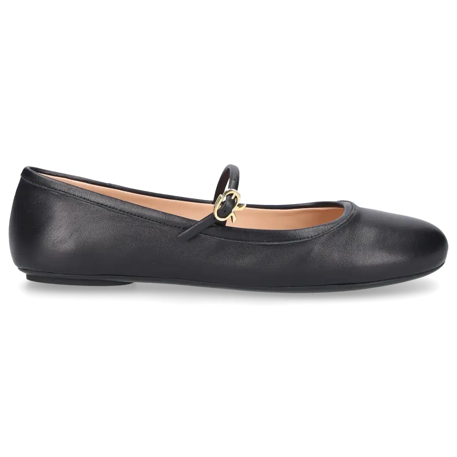 Gianvito Rossi - Riemchenballerinas CARLA Nappaleder - schwarz