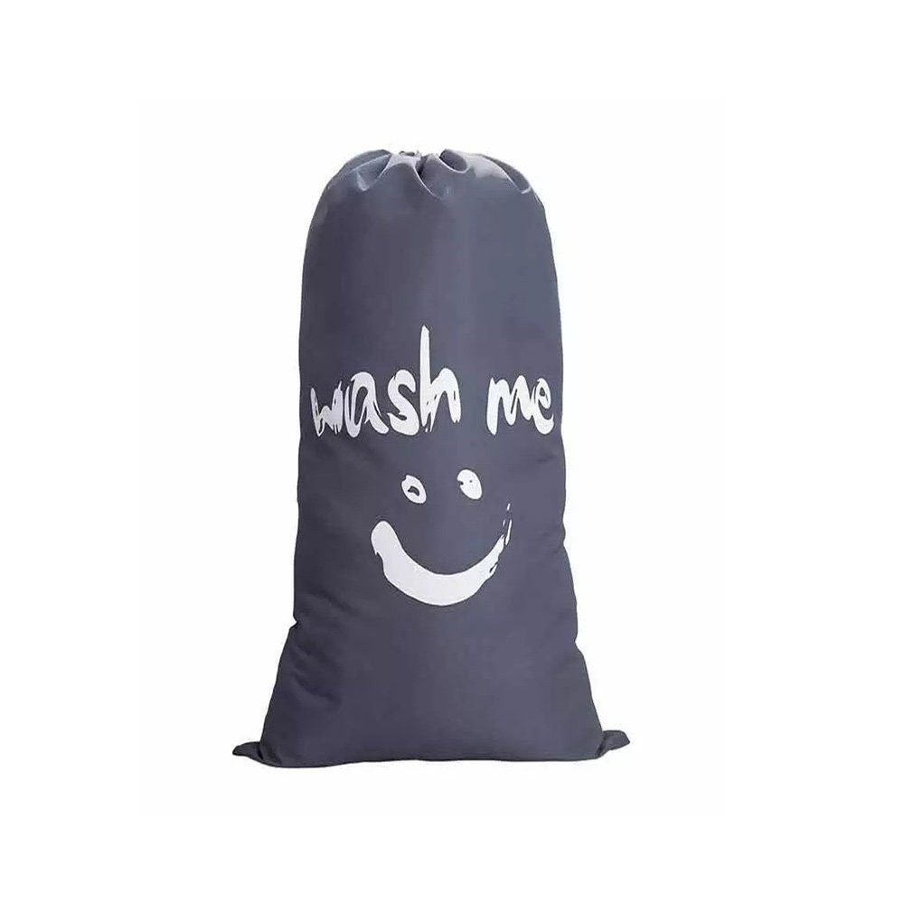 FELIXLEO Wäschesäckchen Wäschesack Reise Faltbarer Wäschebeutel 70x100 cm Grau/ Blau 2Pack