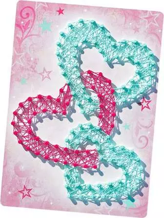 String Art Herz - Bastelset für Kinder ab 6 Jahren