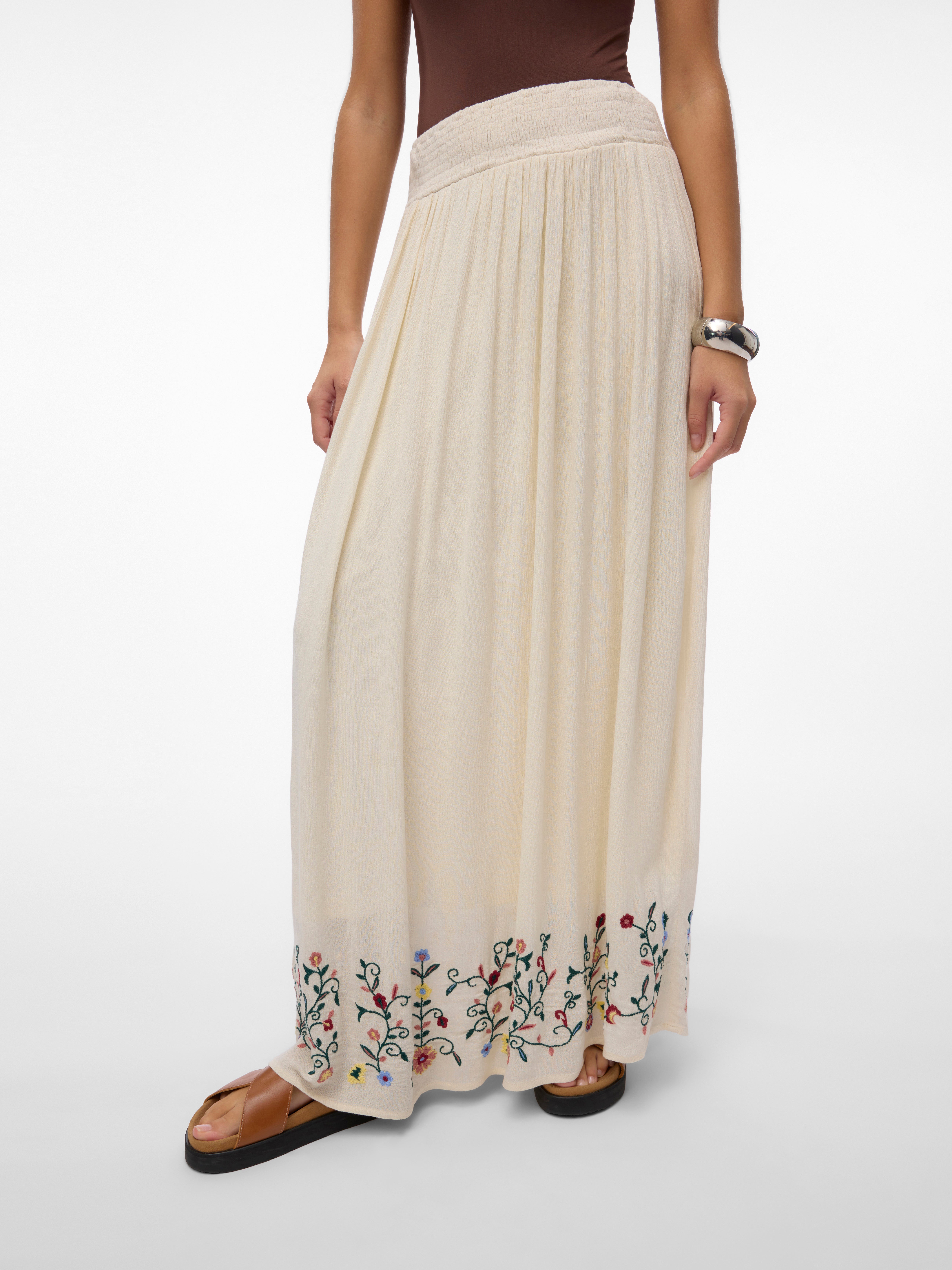 VMSINA Hohe Taille Langer Rock