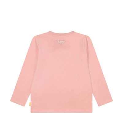 T-Shirt langarm, rosa für Mädchen