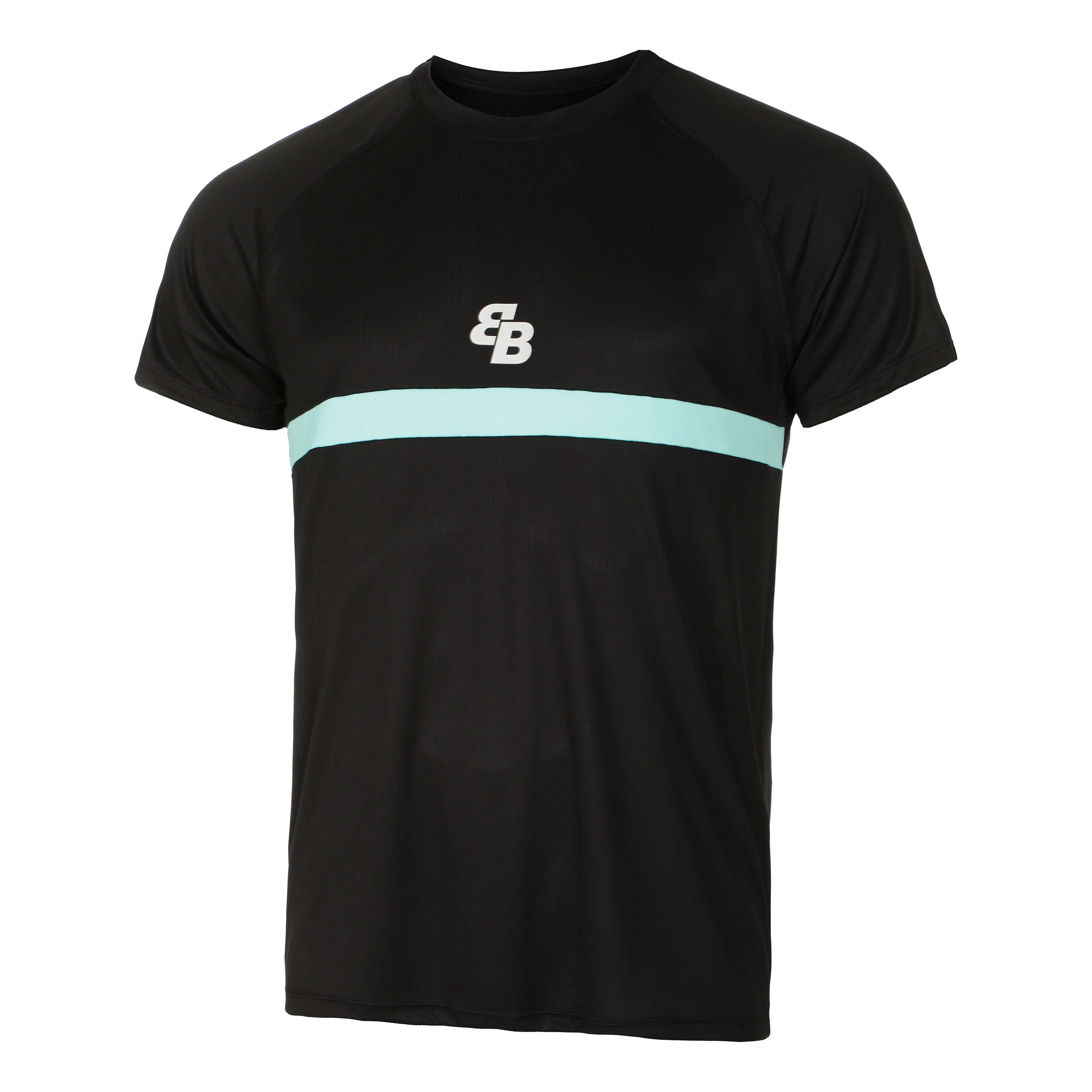 T-Shirt Herren - Schwarz, Türkis