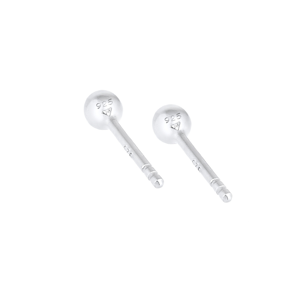 Elli Elli Boucles d'Oreilles Boucles pour dames Basic Minimal en 925/1000 argent massi Boucles d'oreilles
