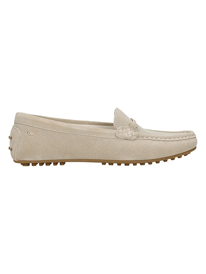 Wojas Leder-Mokassins in Beige günstig kaufen