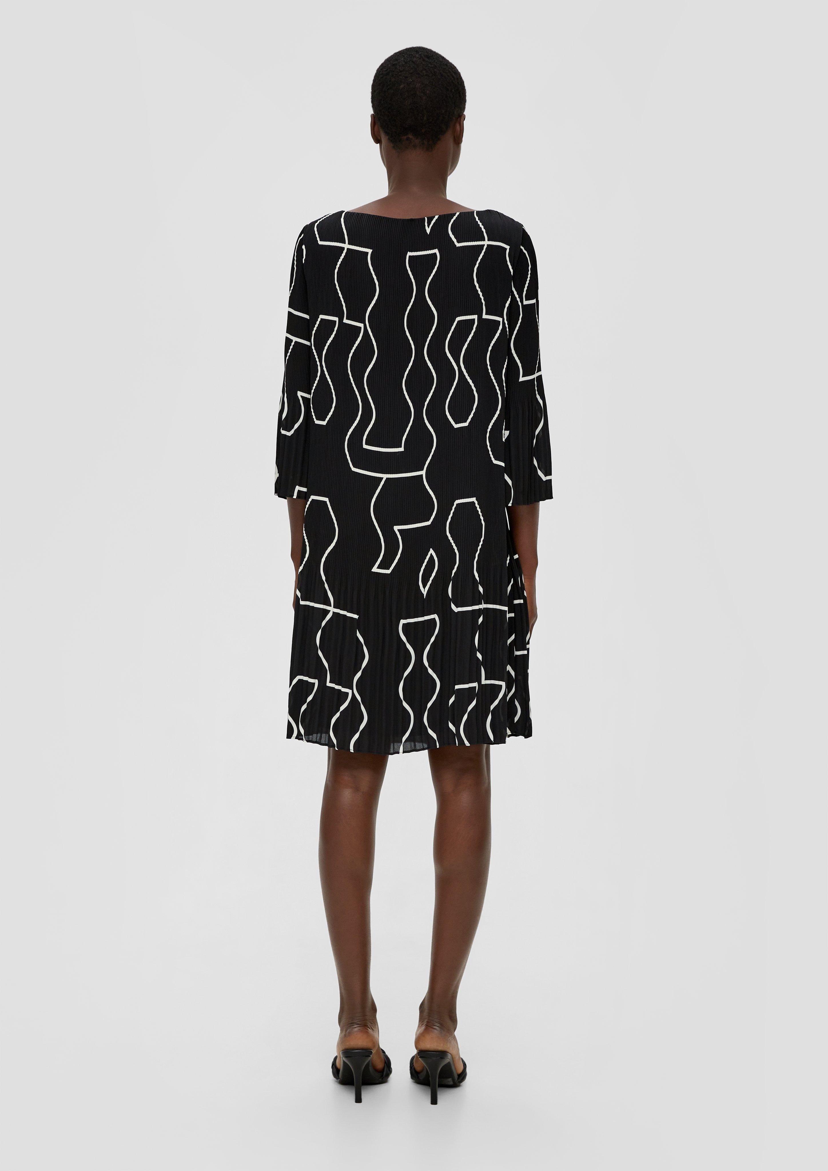 Minikleid mit Plisseefalten  2137961-99A5