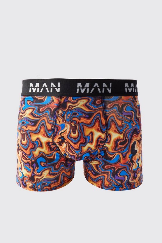 Boxershorts mit Marmorprint