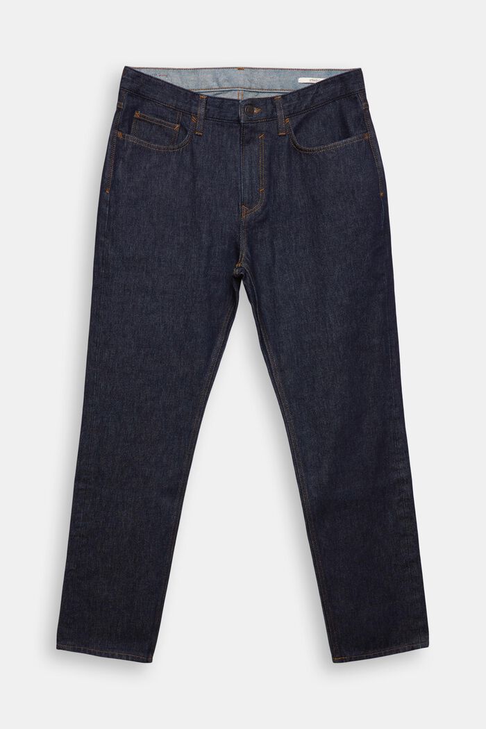 Jeans mit geradem Bein und mittlerer Bundhöhe