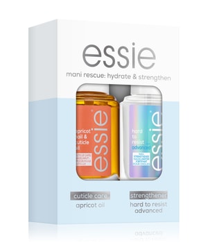 essie Advdanced Routine Set apricot nail & cuticle oil + Hard to resist Nagellack-Set-27 ml