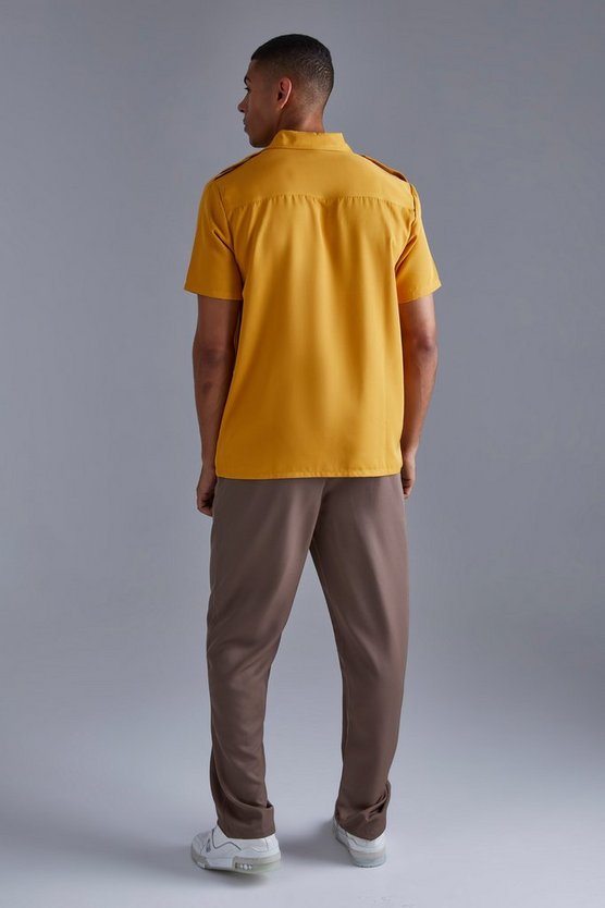 Kurzärmliges Utility Twill-Hemd & Hose