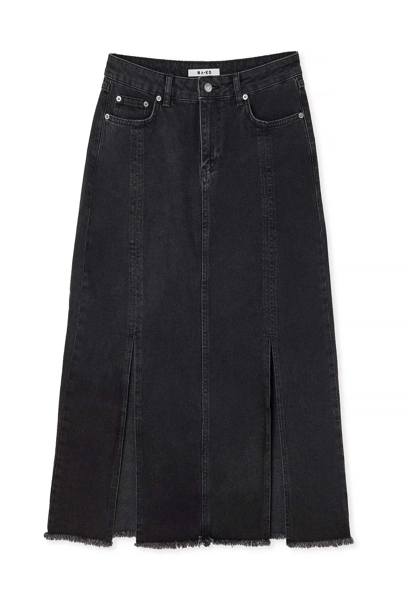 Jeansrock mit Schlitzdetail