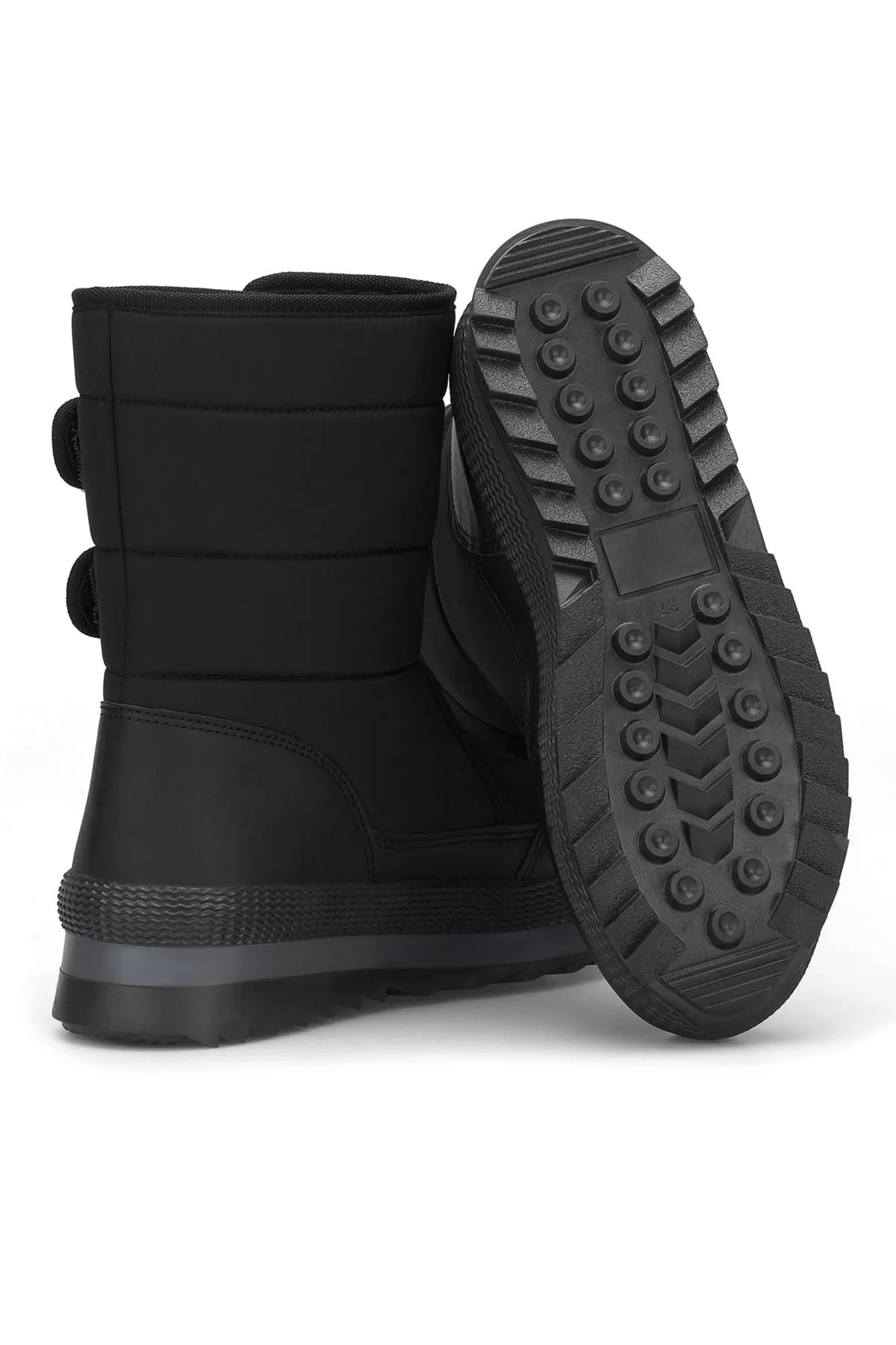 DARK SEER  Schwarze lange Damenstiefel