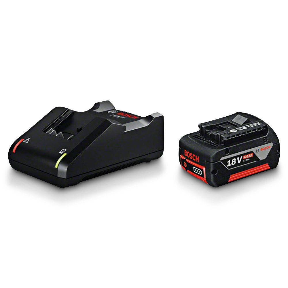 Kit inicial com bateria BOSCH 18 V 4.0 Ah 1600A01BA2 e carregador.