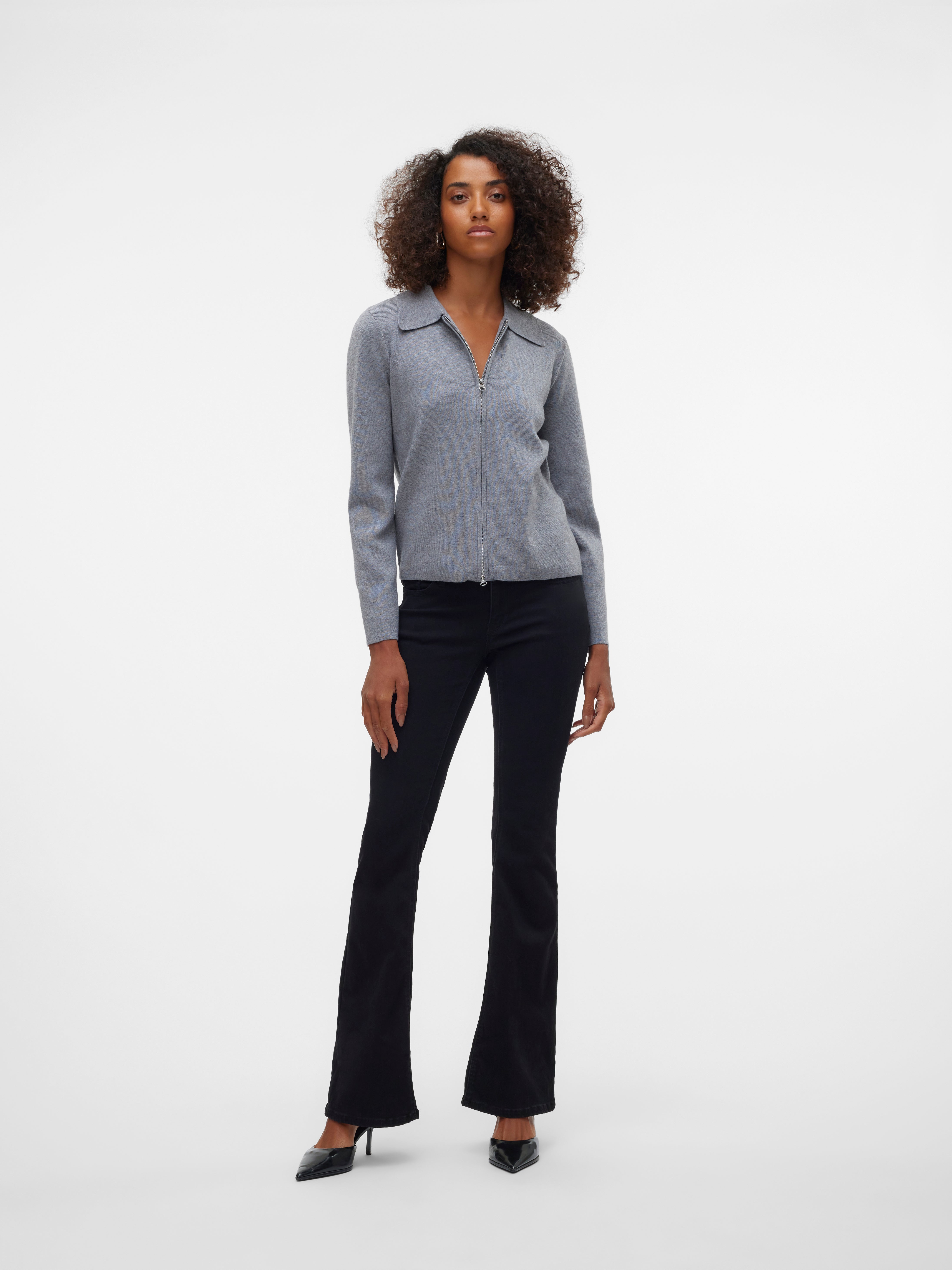 VMSIGI Niedrige Taille Ausgestellt Jeans