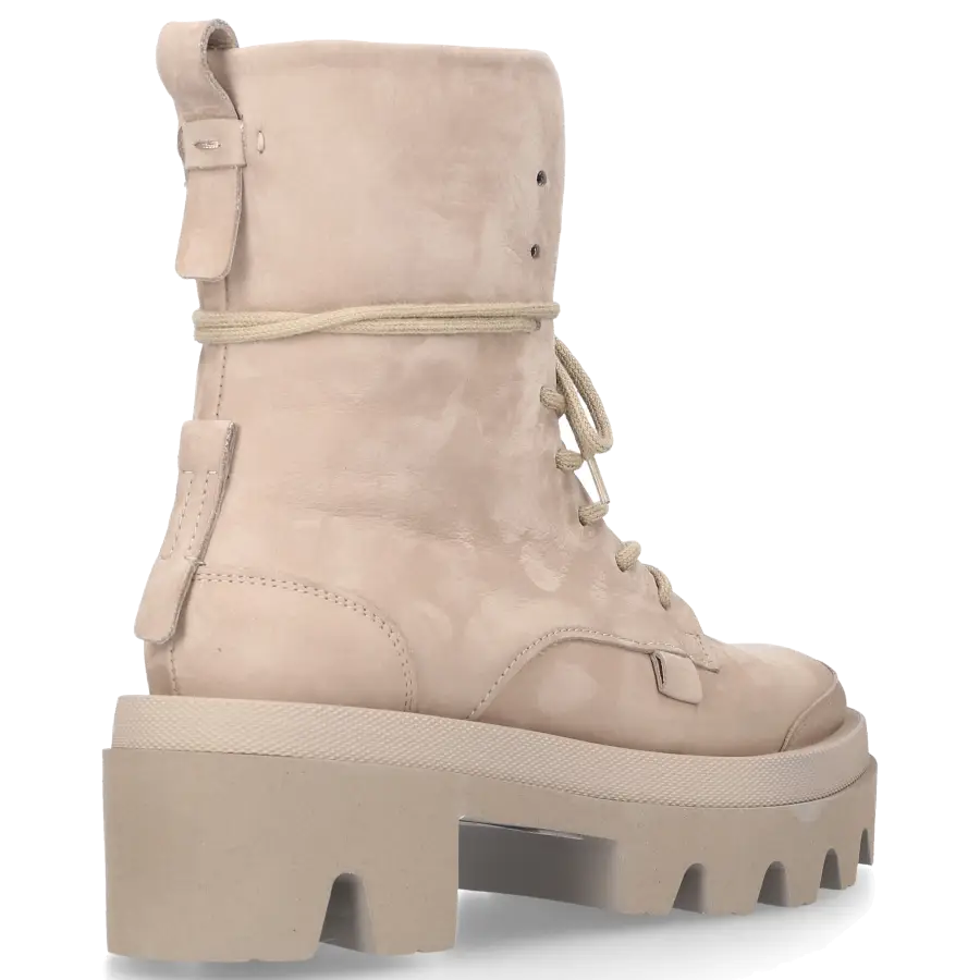 305 SOBE - Stiefeletten SPARTACO Nubukleder - beige