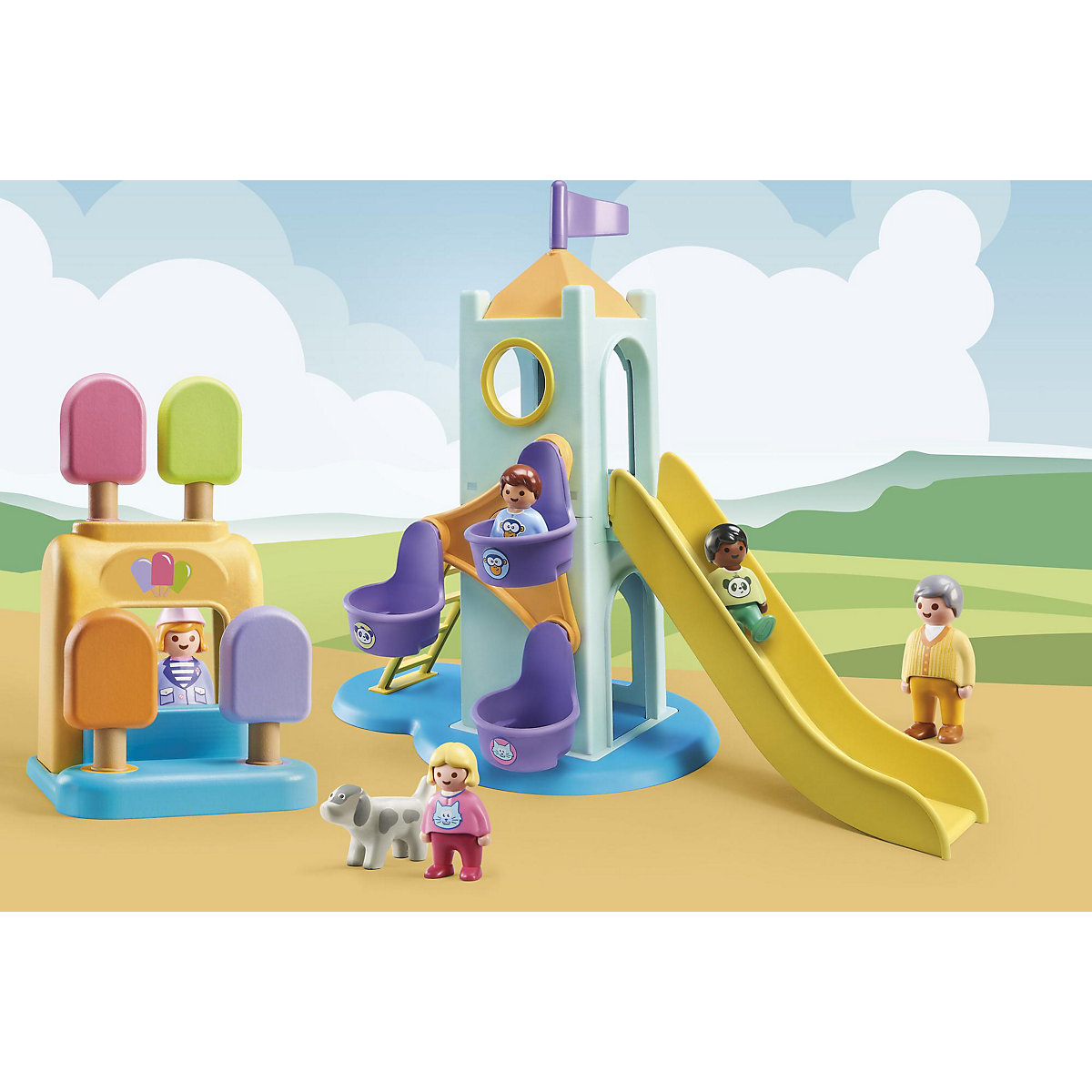PLAYMOBIL® 71326 1.2.3: Erlebnisturm mit Eisstand