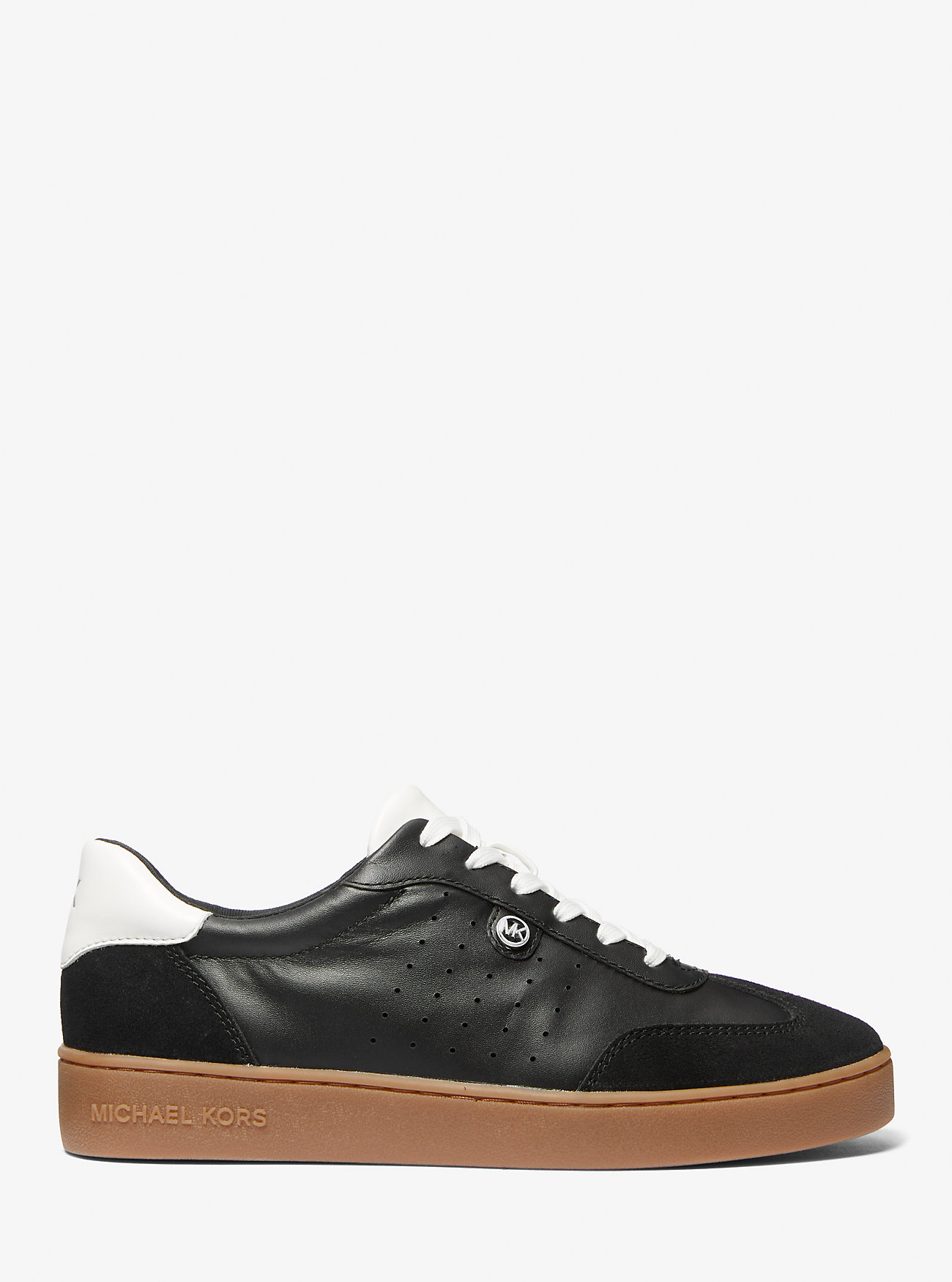 Skórzane buty sportowe Scotty - CZARNE