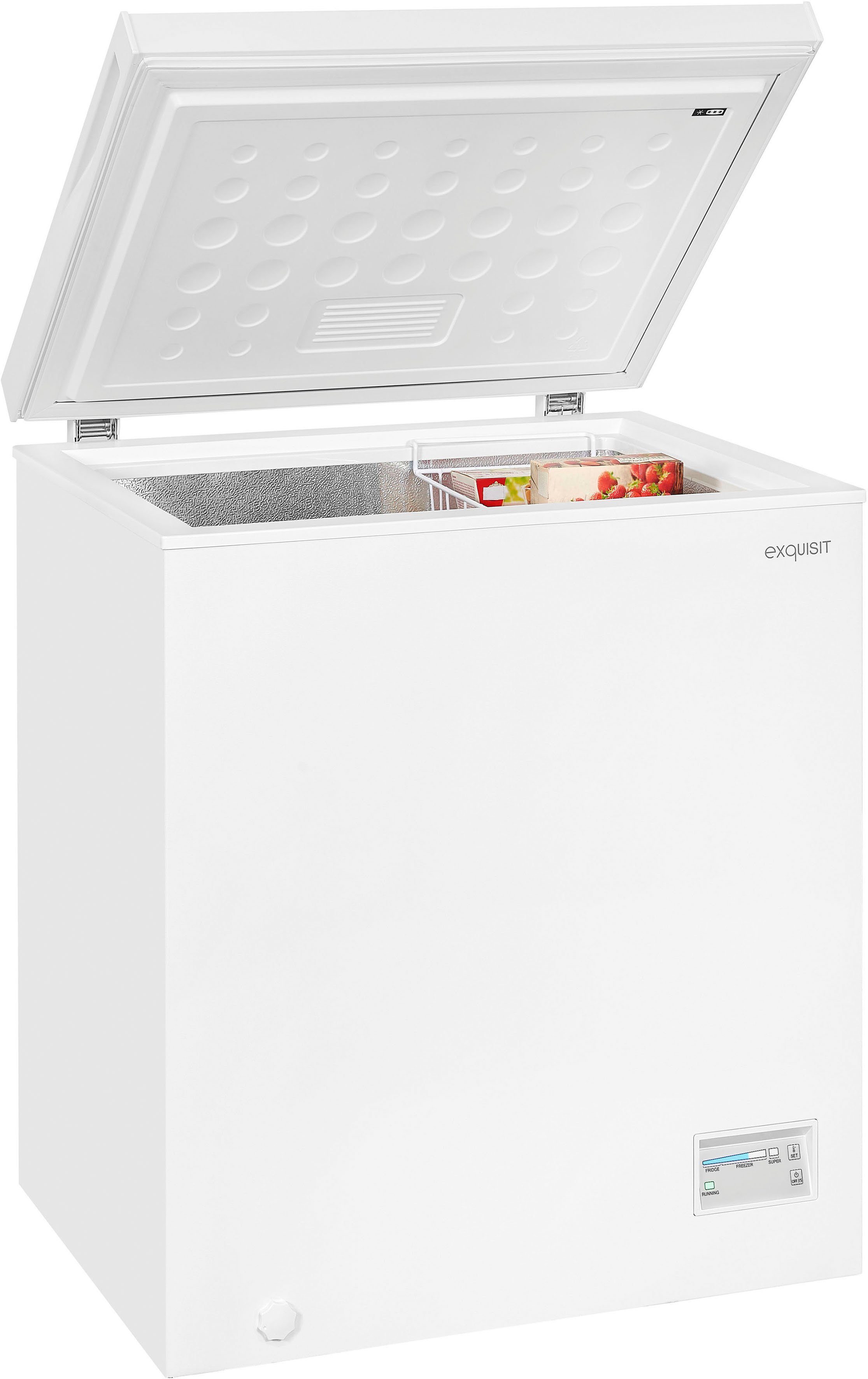 exquisit Gefriertruhe GT150-E-040E weiss, 70,5 cm breit, 142 l