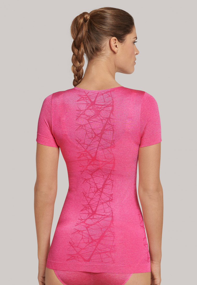 Shirt kurzarm ultraleicht Seamless pink meliert - Active Mesh Light