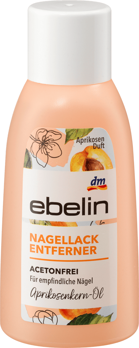 Nagellackentferner Acetonfrei Aprikosenduft, 125 ml