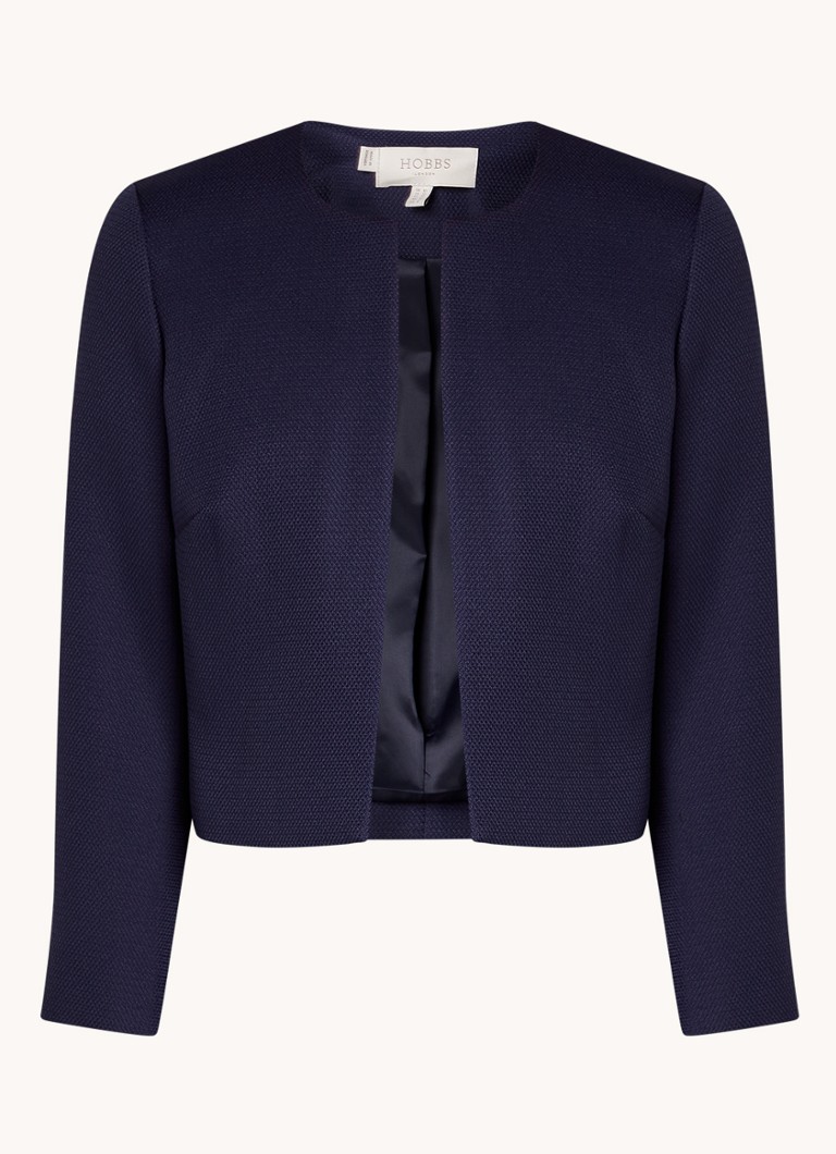 Blazer corto aperto Hobbs Elize con texture