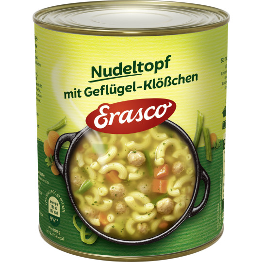 Erasco Nudeltopf mit Geflügel-Klößchen 800G