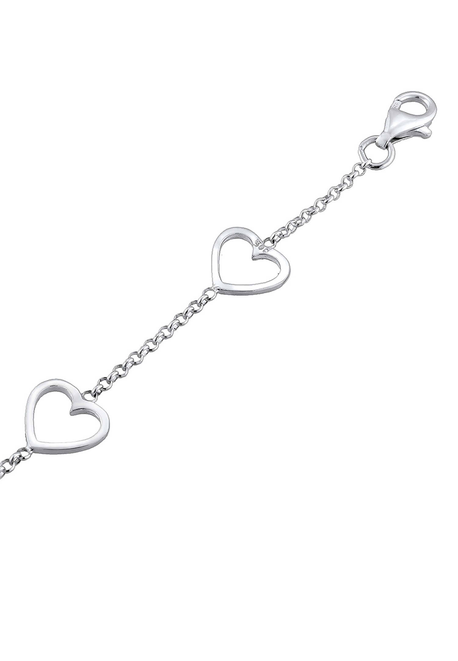 Elli Herz Liebe Wycięcie Basic Trend Romantik 925 Silber
