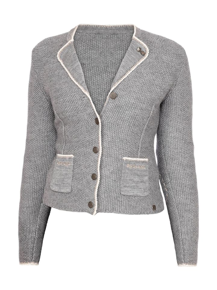 Spieth & Wensky Strickjacke AILEEN in hellgrau günstig kaufen