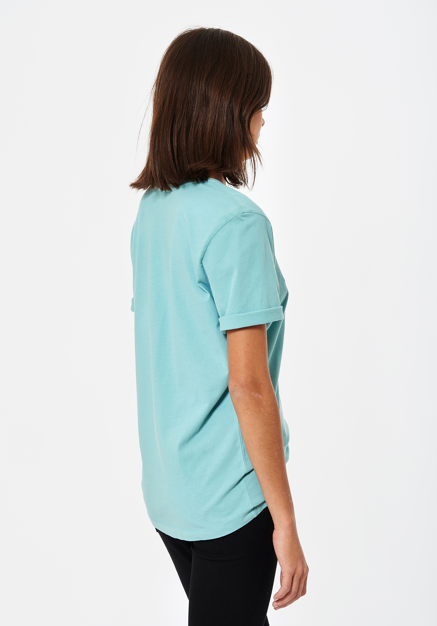 JOGO   T-shirt loose bleu pailleté en 100% coton