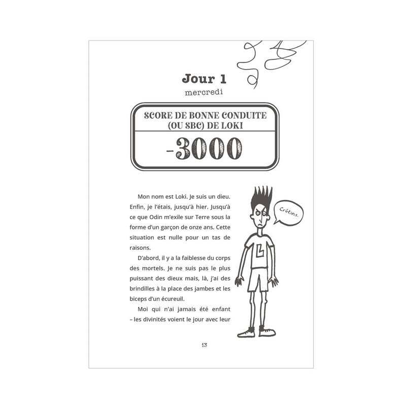 Livre Loki, 11 ans, Dieu (presque) parfait, Mortelle punition - Gallimard Jeunesse